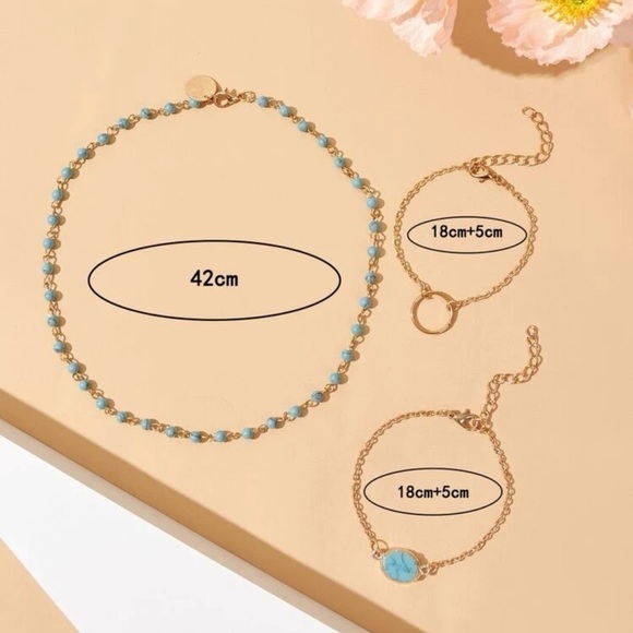 3PCS Turquoise Decor Bracelet - Picture 3 of 3